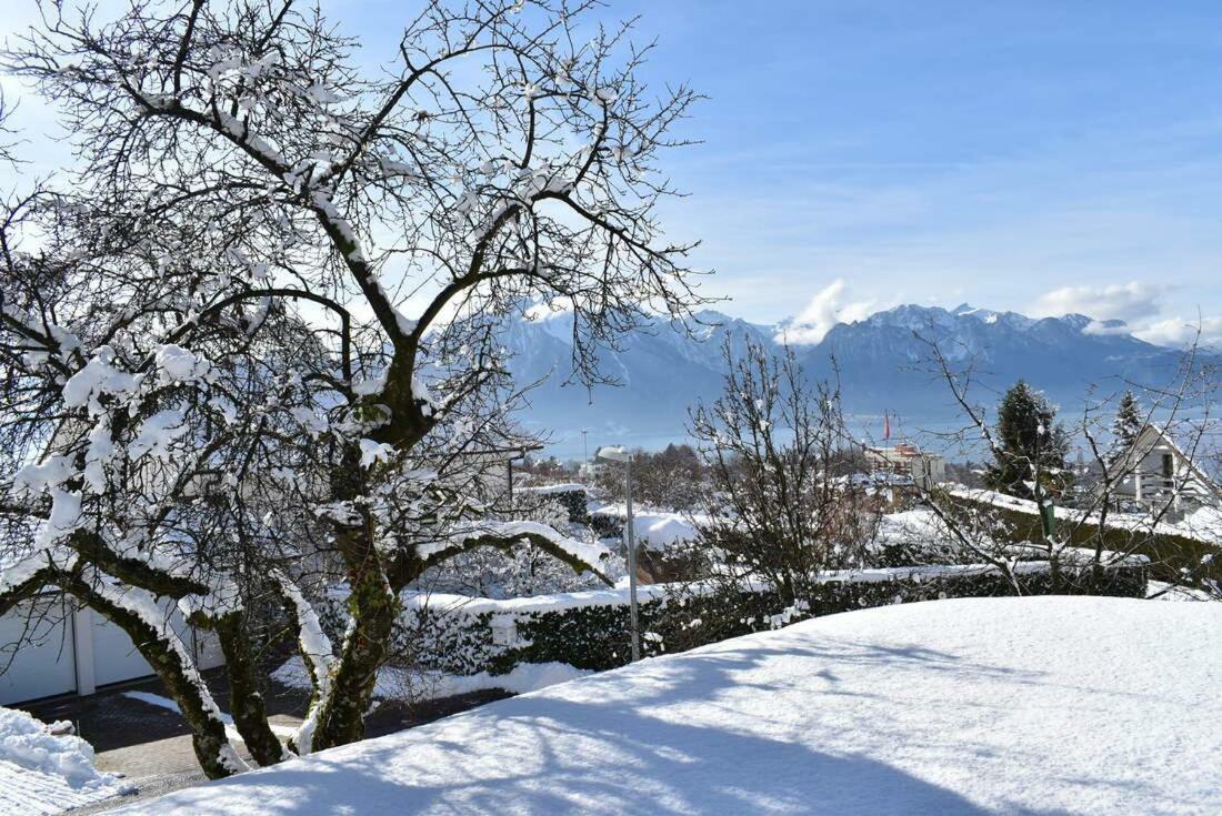 Maison Familiale A Montreux Avec Vue Sur Le Lac Villa Exterior foto