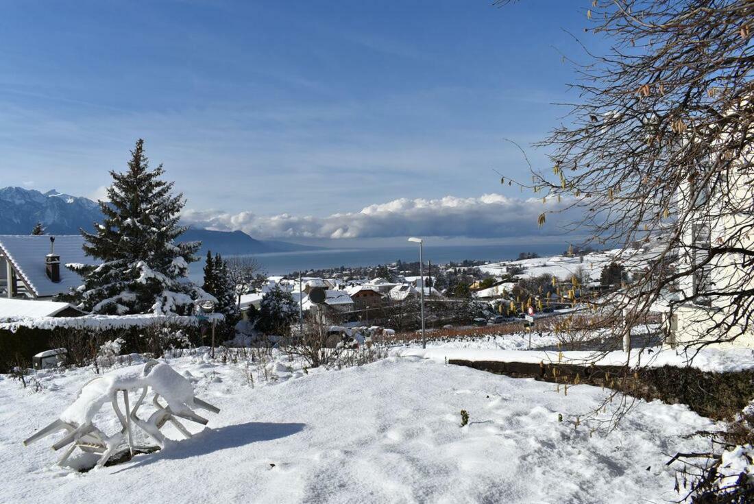 Maison Familiale A Montreux Avec Vue Sur Le Lac Villa Exterior foto